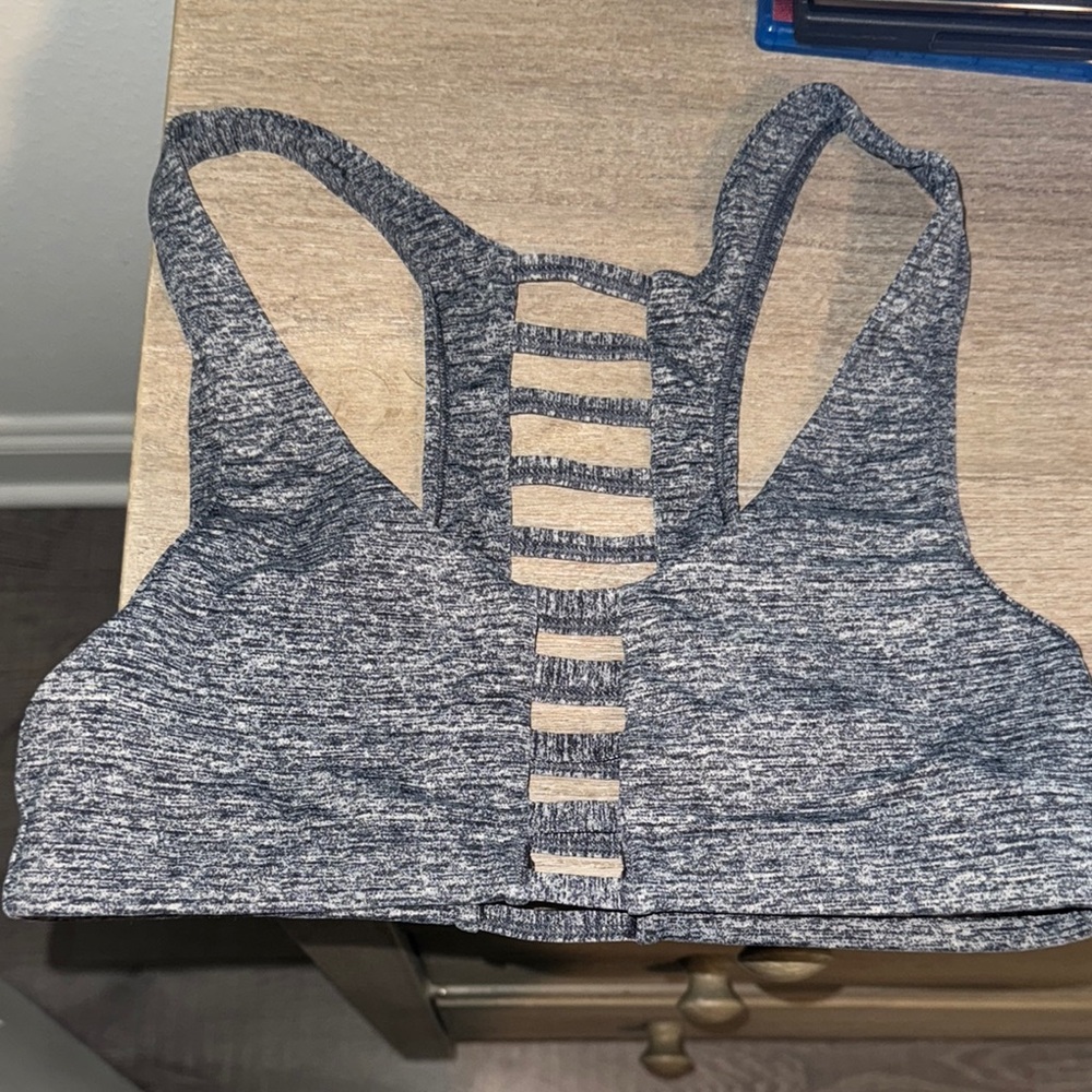 PINK Victoria's Secret Charcoal Strappy Bra
